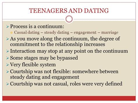 dating process continuum